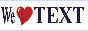We Love TEXT